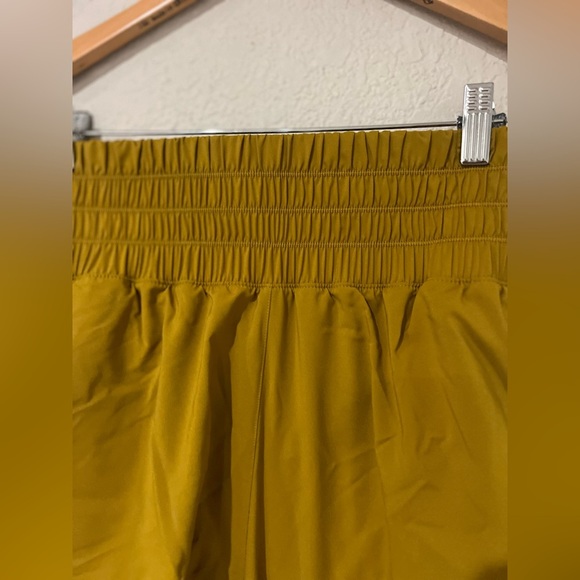 Nike High Waist Women Shorts - Mustard Yellow - Picture 3 of 4